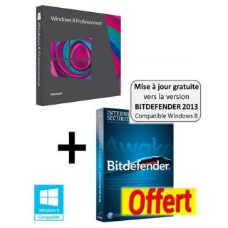 Windows 8 Professionnel   MAJ + Bitdefender   Achat / Vente SYSTÈME D