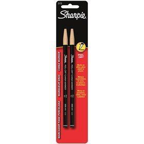 Sharpie Peel Off China Markers, 2 Black Markers (2173PP