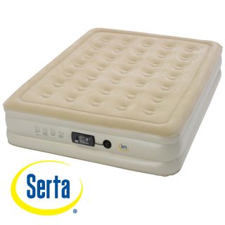 Serta Raised Queen size Airbed with Insta III AC Pump