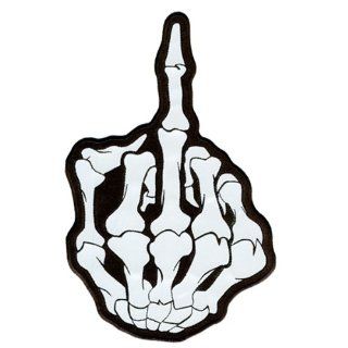 Hot Leathers Middle Finger Reflective Patch (3 Width x 5 Height
