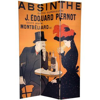 Canvas Double sided 6 foot Absinthe Room Divider (China) Today: $125
