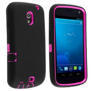 BasAcc Hot Pink/ Black Hybrid Case for Samsung Galaxy Nexus i515