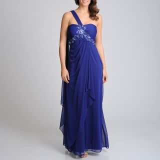 Navy Embellished Applique Evening Gown Today $103.99