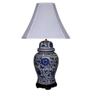 Blue and White Canton Ginger Jar One Light Table Lamp Today $210.99