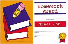 Hayes Va164 Homework Award Certificates