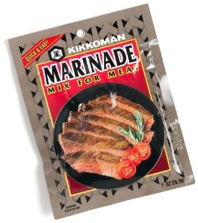 Kikkoman Marinade Mix for Meat, 1 Ounce Packages (Pack of 24) 