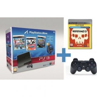 PS3 320Go MOVE STARTER PACK+ MANETTE+ RESISTANCE 3   Achat / Vente