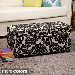 Bolbolac Floral Fabric Print Storage Ottoman Today: $89.99