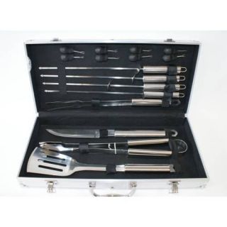 VALISE METAL BARBECUE 16 PIECES A16 WB107   Achat / Vente USTENSILE