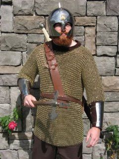 Brass Chainmail Shirt, Chain Mail Armor: Sports & Outdoors