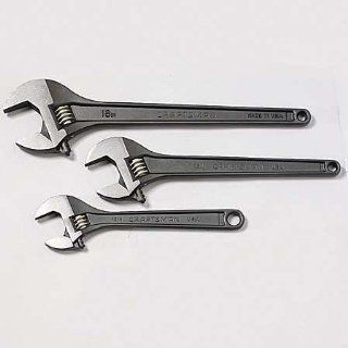 CRAFTSMAN 9 44652 Adjustable Wrench Set, Black Oxide, 3 PC   