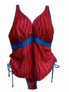 Womens Coogi Two Piece Swumsuit Size 2x (Red) Clothing