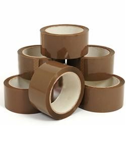 Tan 110 yard Two inch wide Packing Adhesive Tape (Case of Six) Compare