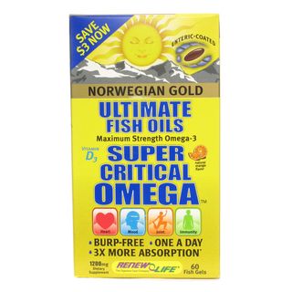ReNew Life Norwegian Gold Ultimate Fish Oils Super Critical Omega (60