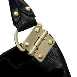 Steve Madden Black Leather Hobo Bag