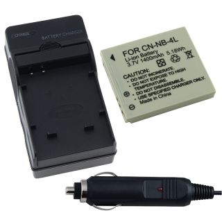 Battery/ Charger for Canon PowerShot SD1100/ IS SD1000/ SD200/ SD300