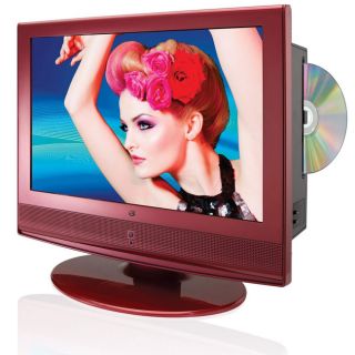 GPX TD1510R 15.4 inch Red HDTV/ DVD Player