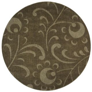 Hand tufted Madelia Bronze Wool Rug (8 Round)
