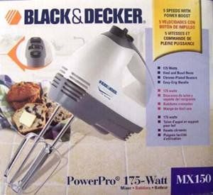 BLACK & DECKER POWER PRO 175 WATT MIXER   CASE PACK OF 4