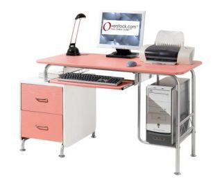 Pink Desks Buy Wood, Glass and Metal Home Office