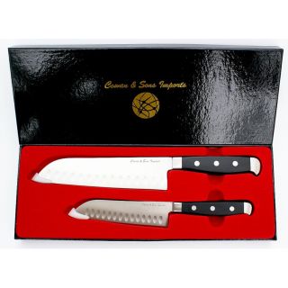 Santoku Stainless Steel 2 piece Knife Set Today $30.99