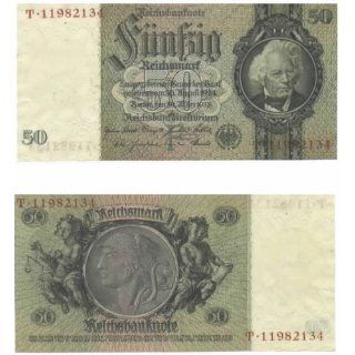 Germany 1933 50 Reichsmark, Pick 182a 