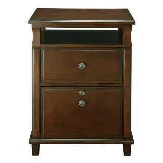 Cherry Wood Two Drawer File Cabinet