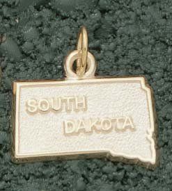 State of South Dakota Charm   14KT Gold Jewelry Sports