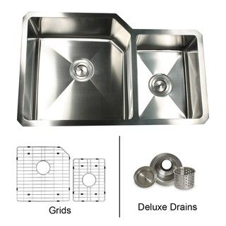 Highpoint Collection Stainless Steel Double Bowl Kitchen Sink