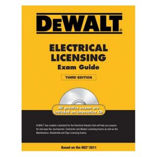 Dewalt 9781111545505 DEWALT Electrical Lic Exam 2011 3rd Ed
