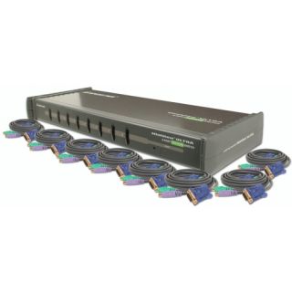 MiniView GCS138 8 Port KVM Switch w/cables Today $231.41