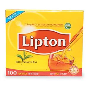 Lipton 00291 Tea Bags, Regular, PK100