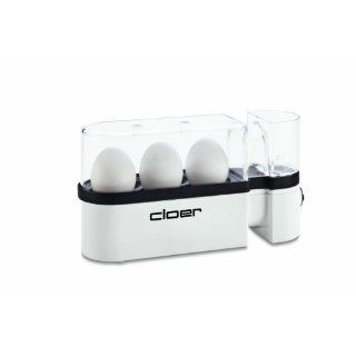 Cloer 6021NA Egg Boiler, 3 Egg, White with Mini Tool Box