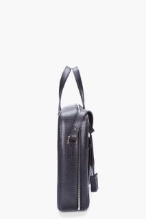 Yves Saint Laurent Black Ycone Laptop Bag for men