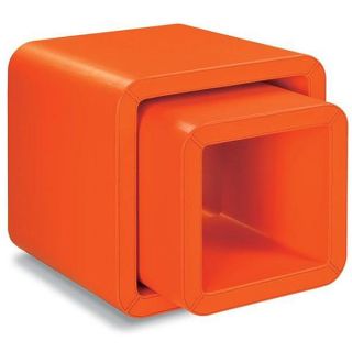 Urban Accent Kids Orange Round Cubes (Set of 2)
