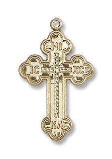 14K Gold Russian Cross Medal Russian Cross Religious
