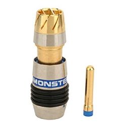 Monster Cable QuickLock RG6 RCA Connector