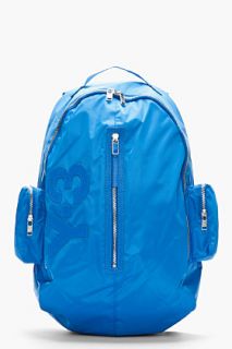 Y 3 Bright Blue Day Backpack for men