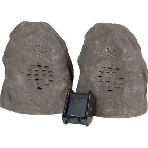 Granite Wireless Rock Speaker Bundle (Rechargeable) with Dual Power