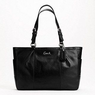 Coach Gallery Leather Large East West Tote Bag 17722 Black Shoes