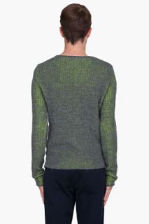 Paul Smith  Grey & Yellow Alpaca Sweater for men