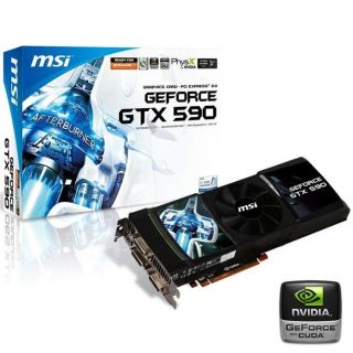 GTX 590 3Go GDDR5   Achat / Vente CARTE GRAPHIQUE MSI GeForce GTX 590