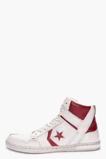 Converse By John Varvatos Pale Grey Leather Weapon Sneakers for men