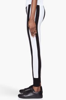 Y 3 Black Striped Jersey Leggings for women