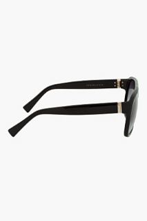 Yves Saint Laurent Glossy Black Aviator style Sunglasses for men