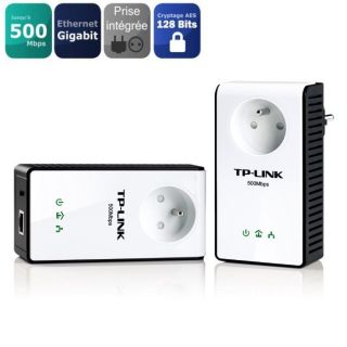 TPLink Kit 2 CPL 500Mbps Prises Filtrées   Achat / Vente COURANT