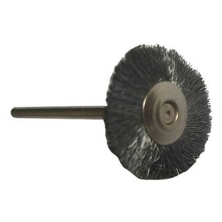 Westward 4EDF9 Wheel Brush, 1 In D, Brass, PK 12