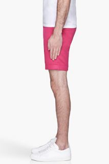 Paul Smith  Fuchsia Pleated Shorts for men