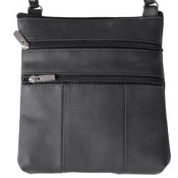 Journee Collection Genuine Leather Cross body Bag