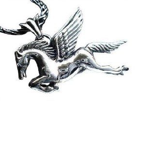 Greek Mythology Pegasus Necklace Silver Gods Jewelry for